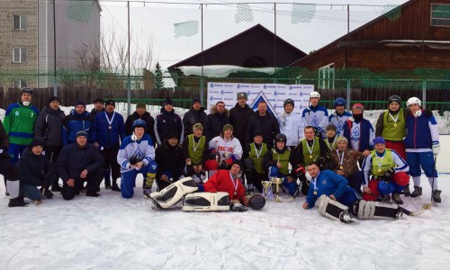 Команда Управления Росгвардии по Республике Алтай победила в первенстве Динамо региона по хоккею с мячом