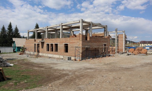 Строительство спортивного зала в с. Усть-Кан